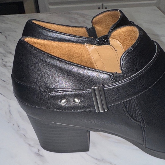 Natural Soul women’s Black Ankle Booties size 8.5 - Picture 11 of 14